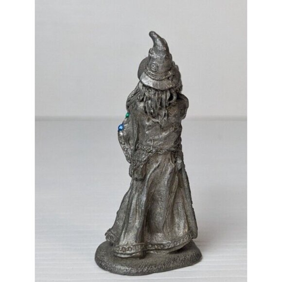 Vintage Spoontiques Pewter Wizard Warlock Sorcerer figurine Magician hmr1501 - Picture 5 of 8